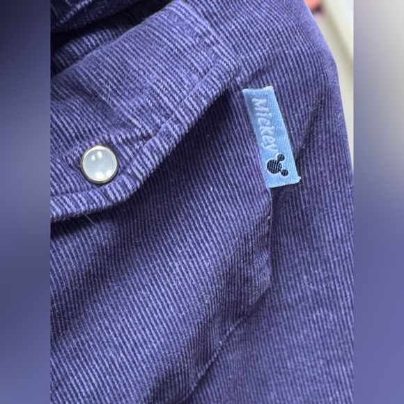 Vintage 90s Mickey Mouse Unlimited Corduroy Embroidered Western Shirt Cowgirl - Picture 5 of 15